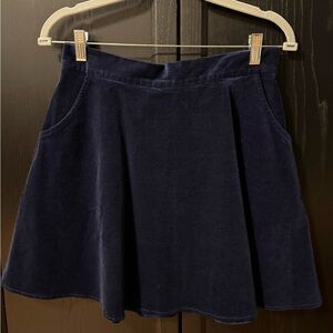 ModCloth size M navy blue corduroy skirt with pockets